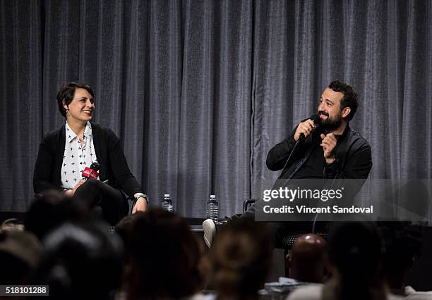 Stacey Wilson Hunt, Hollywood Editor,ÊNew York Magazine and actor Steve Zissis attend SAG-AFTRA Foundation Conversations with Steve Zissis for...