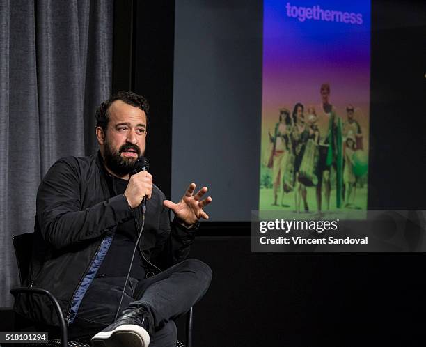 Actor Steve Zissis attends SAG-AFTRA Foundation Conversations with Steve Zissis for "Togetherness" at SAG-AFTRA Foundation on March 29, 2016 in Los...