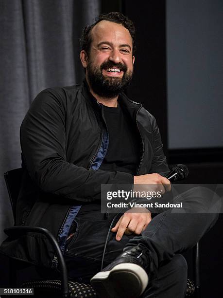 Actor Steve Zissis attends SAG-AFTRA Foundation Conversations with Steve Zissis for "Togetherness" at SAG-AFTRA Foundation on March 29, 2016 in Los...
