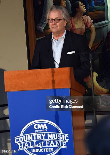 Country Music Hall of Fame Kyle Young attends the CMA Presentation of The 2016 Country Music Hall Of Fame Inductees Announcement at the Country Music...