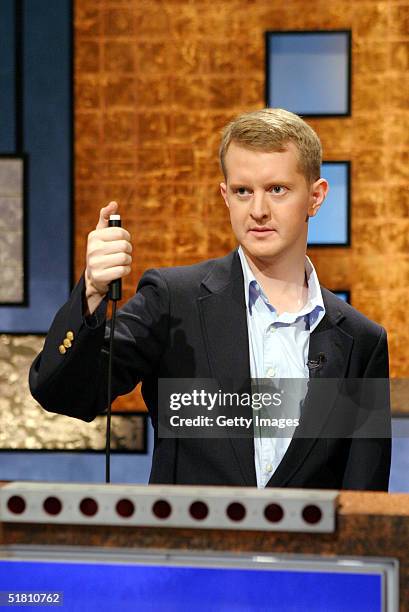 Ken Jennings poses in this undated handout photo. Jennings finally lost on Jeopardy after becoming the biggest money winner in TV game show history,...