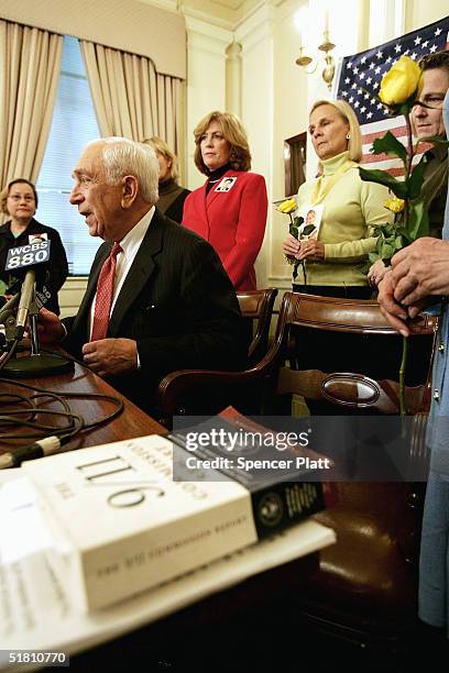 Senator Frank Lautenberg joined Mary Fetchet and other family members of those killed in the 9/11 terrorist attacks at a press conference attended by...