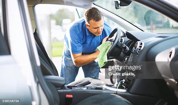sunday car wash. - car interior stock pictures, royalty-free photos & images
