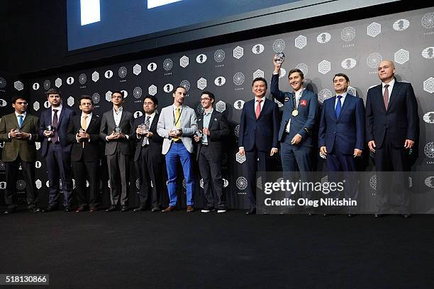 Grand-masters Viswanathan Anand, Peter Svidler, Levon Aronian, Anish Giri, Hikaru Nakamura, Veselin Topalov, Fabiano Caruana , World Chess Federation...