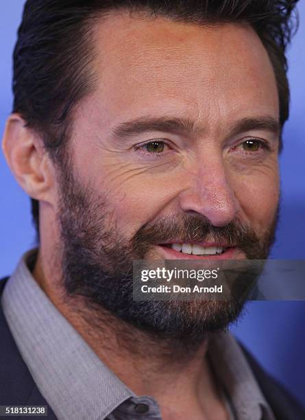 Hugh Jackman arrives ahead of the Eddie The Eagle screening at Event Cinemas Bondi Junction on March 30, 2016 in Sydney, Australia.