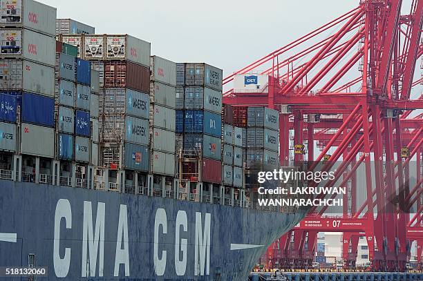 Colombo Terminal 224 Colombo International Container Terminal Stock Photos, High-Res ...