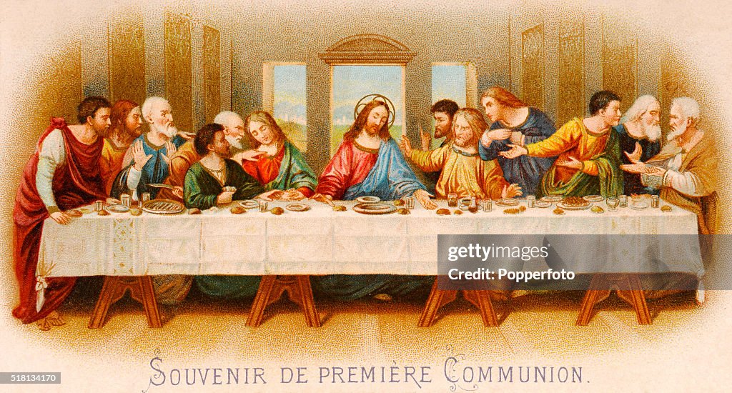 Last Supper - First Communion Card