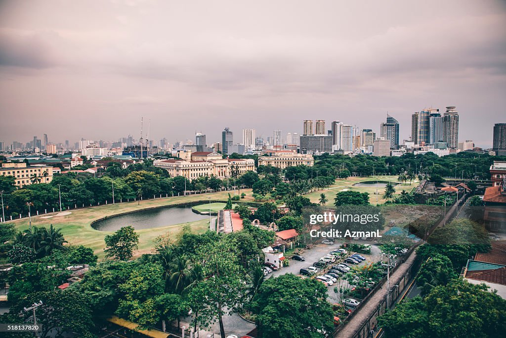 Die skyline von Manila