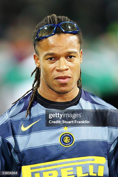 Portrait of Edgar Davids of Inter Milan prior to the UEFA Champions League group G match between Werder Bremen and Inter Milan at The Weser Stadium...