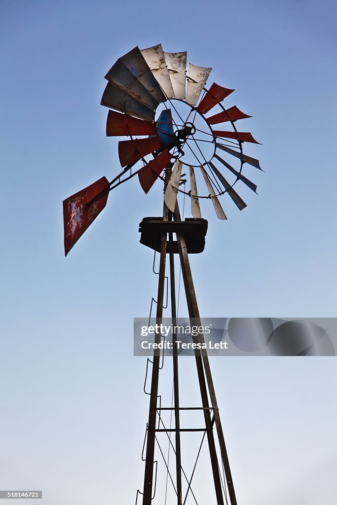 Metal windmill