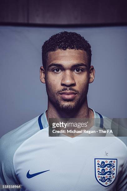 Ruben Loftus-Cheek of the England U21 squad poses at St Georges Park on March 24, 2016 in Burton-upon-Trent, England.