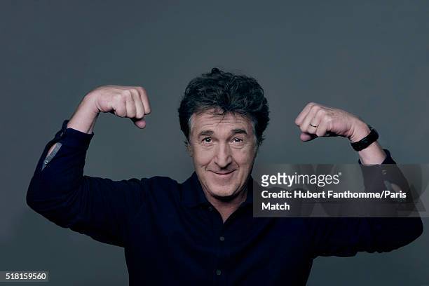 Actor Francois Cluzet is photographed for Paris Match on March 9, 2016 in Paris, France.
