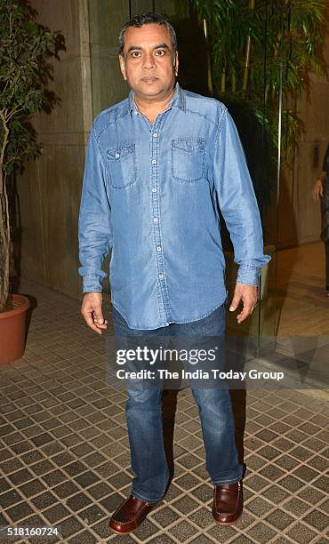 Paresh Rawal at the special screening of the movie Ki and Ka in Mumbai.