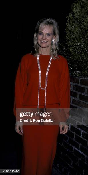 Angel Tompkins attends The Life Organization Fundraiser on February 11, 1986 at Kathy Gallagher's in Los Angeles, California.