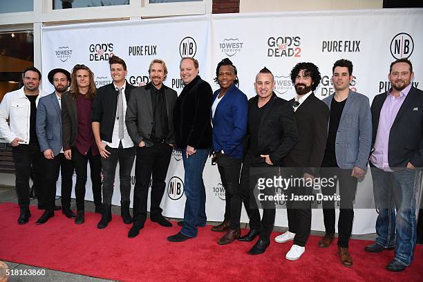 Recording Artists Brandon Bagby, Adam Agee, Jack Campbell and Dave Stovall of Audio Adrenaline, Actor David A.R. White, Producer Michael Scott;...