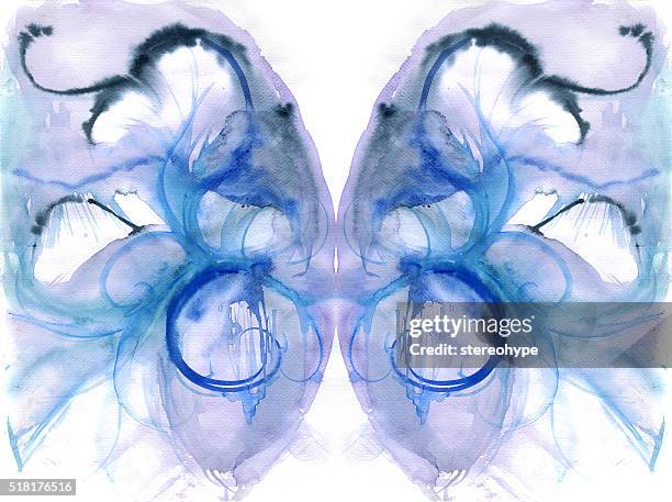 butterfly and face - symmetry butterfly stock illustrations