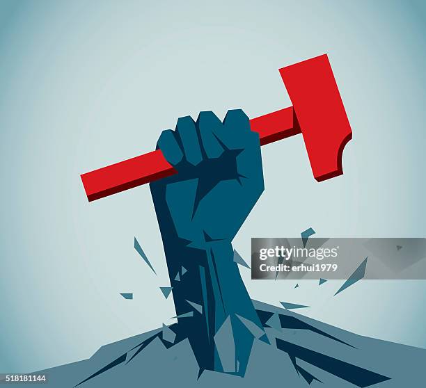 demonstration - sozialismus stock-grafiken, -clipart, -cartoons und -symbole