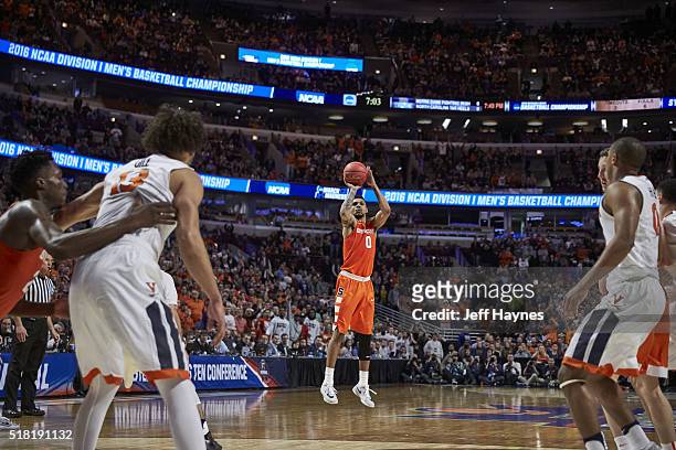 Playoffs: Syracuse Michael Gbinije in action, shot vs Virginia at United Center. Chicago, IL 3/27/2016 CREDIT: Jeff Haynes