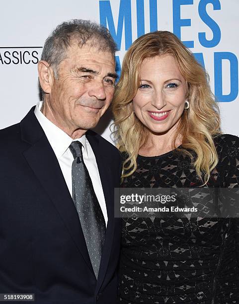 Actor Robert Forster arrives at the premiere of Sony Pictures Classics' "Miles Ahead" at the Writers Guild Theater on March 29, 2016 in Beverly...