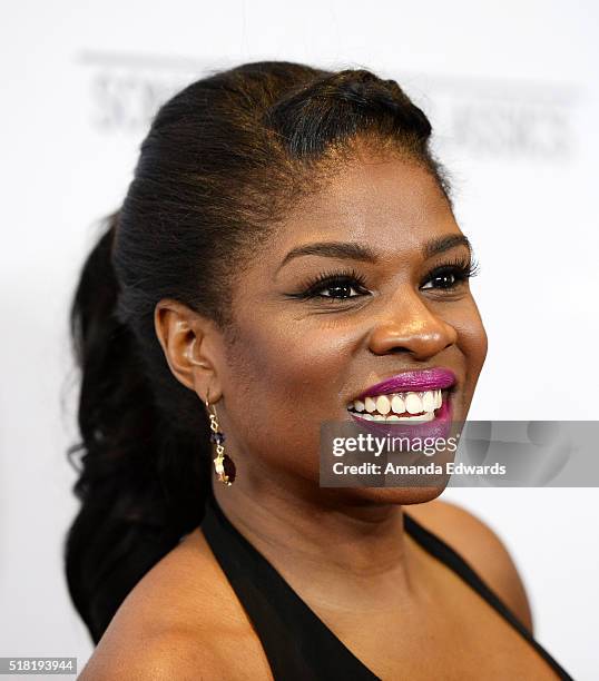 Actress Edwina Findley arrives at the premiere of Sony Pictures Classics' "Miles Ahead" at the Writers Guild Theater on March 29, 2016 in Beverly...