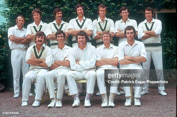 The Australian team : Doug Walters, Jeff Thomson, Dennis Lillee, Max Walker, Ashley Mallett, Rick McCosker, Alan Turner; : Rodney Marsh, Ian Redpath,...