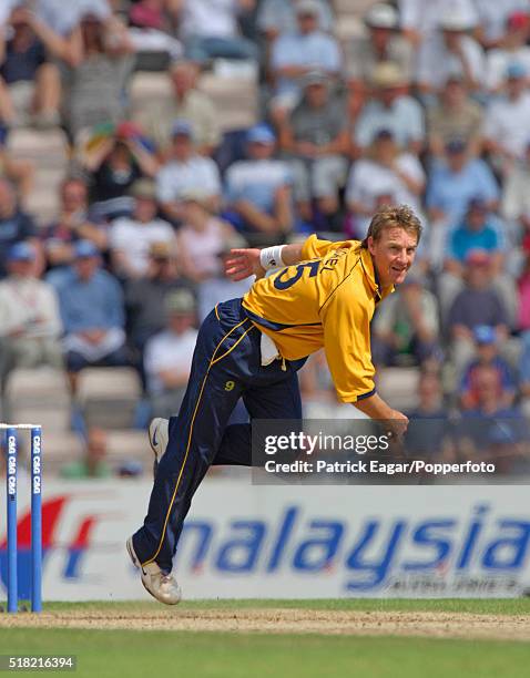 Andy Bichel bowling for Hampshire during the Cheltenham & Gloucester Trophy Semi Final between Hampshire and Yorkshire at Southampton, England, 20th...