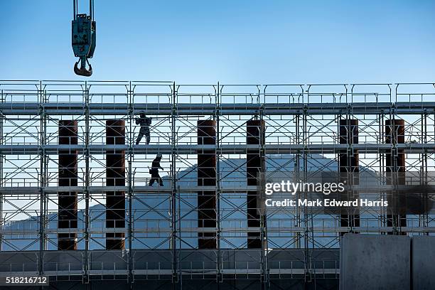 Construction of new seawalls all along the Tohoku coast five years after the devastating tsunami waves of March 11, 2011.