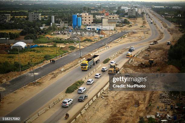 General view of Salah al-Din Street in the Bureij in central Gaza Strip, Wednesday, March 30, 2016.