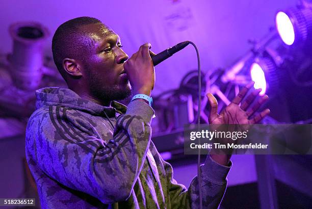 Stormzy performs during the BBC Showcase at Stubbs Bar-B-Que on March 17, 2016 in Austin, Texas.