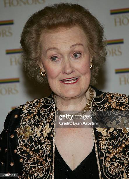 Honoree Joan Sutherland arrives at the 27th Annual Kennedy Center Honors at U.S. Department of State, December 4, 2004 in Washington, D.C.