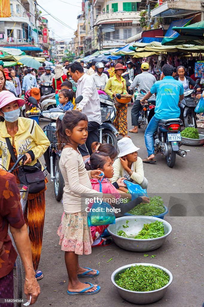 Vendor in Phnom Penh, Cambodia