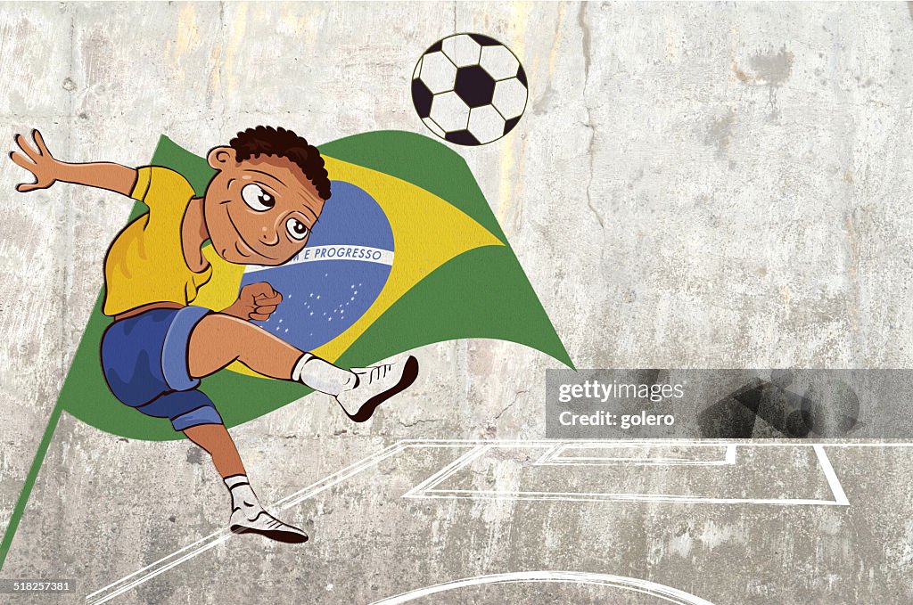 Soccerboy graffiti