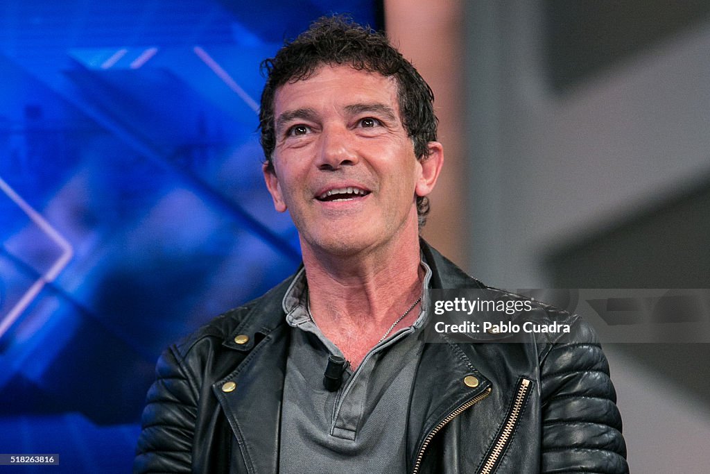 Antonio Banderas Attends 'El Hormiguero' Tv Show