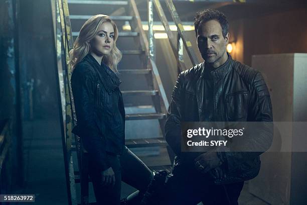 Pictured: Amanda Schull as Cassandra Railly, Todd Stashwick as Deacon --