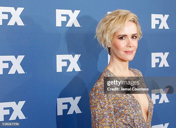 Actress Sarah Paulson attends the FX Networks Upfront Screening Of "The People v. O.J. Simpson: American Crime Story" at AMC Empire 25 theater on...