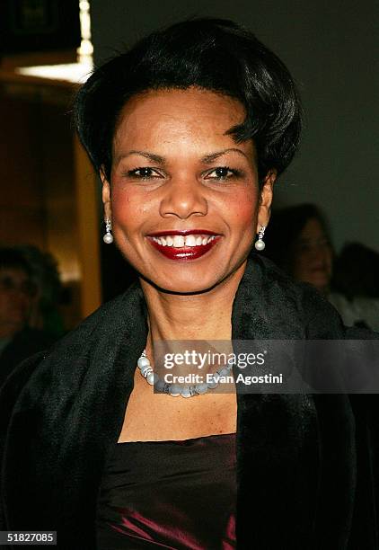 National Security Advisor Dr. Condoleezza Rice arrives at the 27th Annual Kennedy Center Honors Gala at The Kennedy Center for the Performing Arts,...