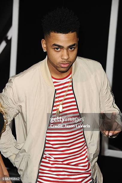 Player D'Angelo Russell attends the premiere of "Creed" at Regency Village Theatre on November 19, 2015 in Westwood, California.