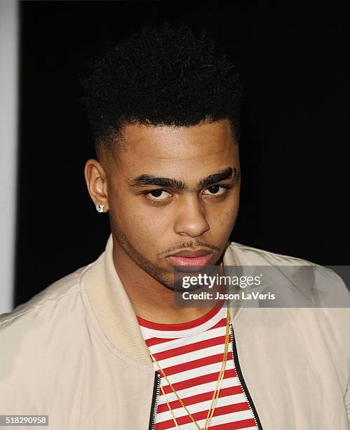 Player D'Angelo Russell attends the premiere of "Creed" at Regency Village Theatre on November 19, 2015 in Westwood, California.