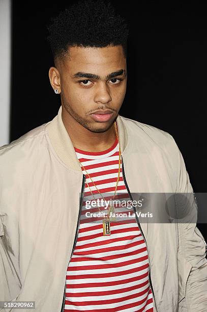 Player D'Angelo Russell attends the premiere of "Creed" at Regency Village Theatre on November 19, 2015 in Westwood, California.