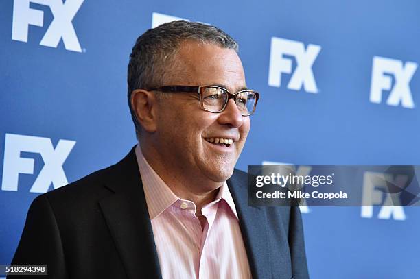 Lawyer Jeffrey Toobin attends the FX Networks Upfront screening of "The People v. O.J. Simpson: American Crime Story" at AMC Empire 25 theater on...