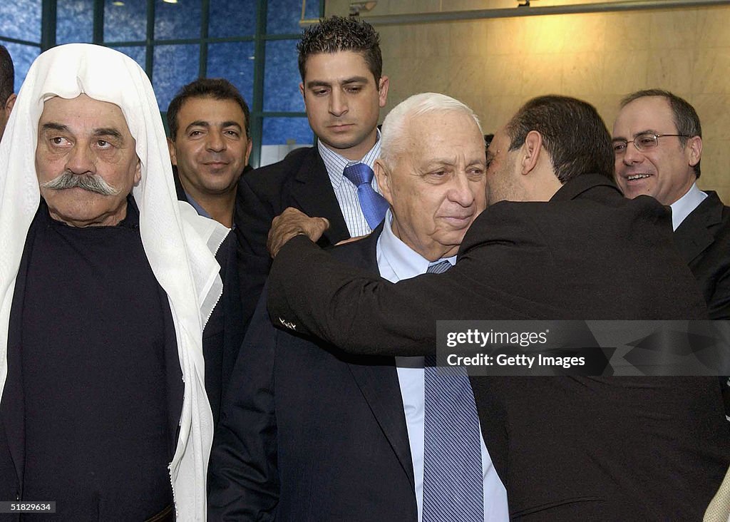 Israeli PM Sharon Visits Azzam Azzam