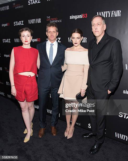 Actors Kate Lyn Sheil, Paul Sparks, and Riley Keough, and Director, writer and executive producer Lodge Kerrigan attend "The Girlfriend Experience"...