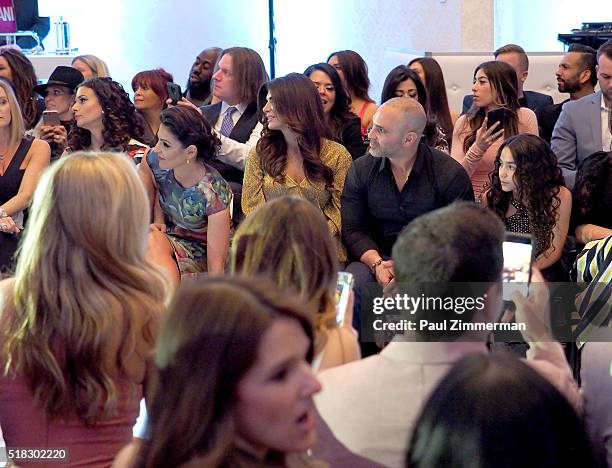 Teresa Giudice and Joe Gorga attend the envy By Melissa Gorga Fashion Show at Macaluso's on March 30, 2016 in Hawthorne, New Jersey.