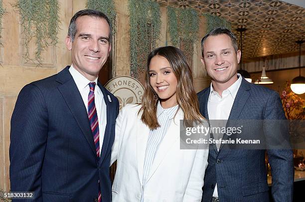 The Honest Company hosted a conversation with Founder Jessica Alba and First Lady of Los Angeles, Amy Elaine Wakeland, for the Getty House Foundation...