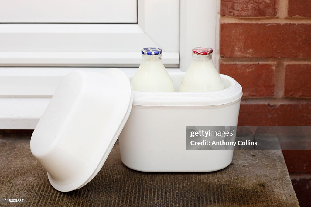 Milk delivered to a UK home