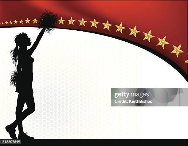 cheerleader background - cheerleader jumping stock illustrations