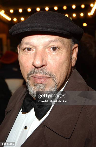 Playwright August Wilson arrives to the opening of "The Gem of the Ocean" at the Walter Kerr Theatre on December 6, 2004 in New York.
