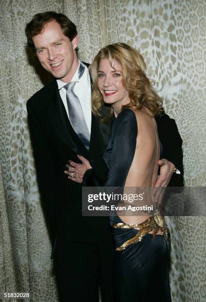 Author/writer Candace Bushnell and husband Charles Askegard attend a preview gala dinner for the Metropolitan Museum's "Wild: Fashion Untamed"...