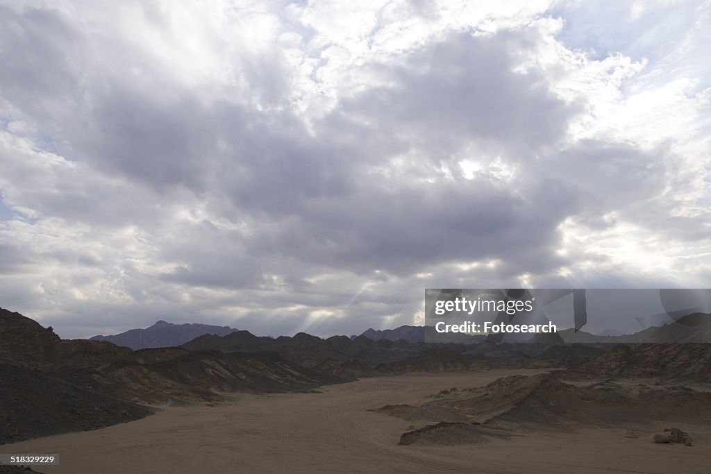 Hills and clouds