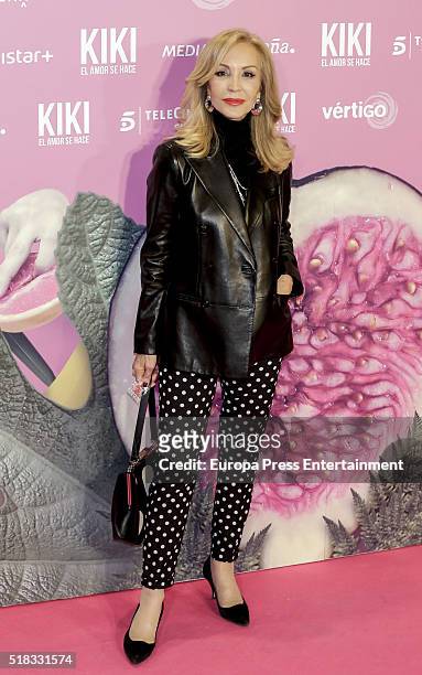 Carmen Lomana attends 'Kiki, el amor se hace' premiere at Capitol cinema on March 30, 2016 in Madrid, Spain.